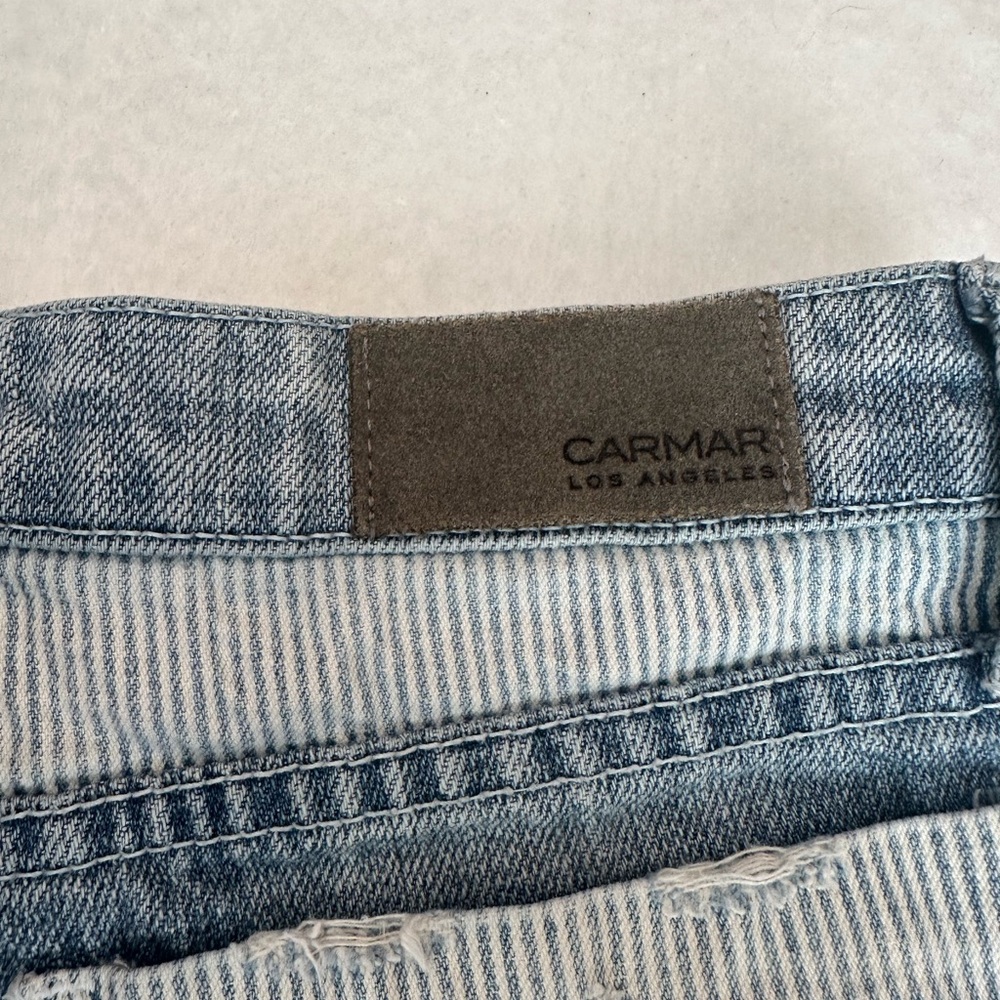 Multi-Patterned Jean Shorts - Picture 3 of 3